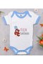 Bk Kids Little Hero Design Blue Baby Bodysuit - 1, 12-18 Months.