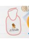 First Father's Day-Themed Pink Baby Bodysuit and Bib Gift Set—1, 6–9 Months - 3