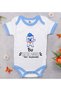 BK Kids "I Didn't Choose This Glittering Life" Printed Blue Baby Bodysuit-1, 12–18 months