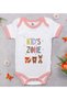 BK Kids Kid's Zone Designer Pink Baby Bodysuit-1, 0–3 Months