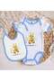 Bk Kids Cute Bee Design Blue Baby Bodysuit and Bib Gift Set - 1, 0-3 Months. - 2