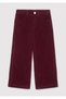 Burgundy Velvet Girls' Pants 7020048-70426 - 3