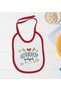 Bk Kids Original Trakyalı Design Red Baby Bodysuit and Bib Gift Set - 1, for Ages 12-18 Months. - 4