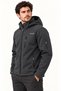 Men's Hooded Zippered Softshell Jacket with Pockets, Outdoor Jacket. - 6