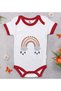 Bk Kids Boho-Designed Red Baby Bodysuit - 1, 0-3 Months.