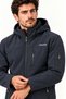 Men's Hooded Zippered Softshell Jacket with Pockets, Outdoor Jacket. - 4