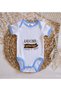 Bk Kids Daddy's Lion Son Design Blue Baby Bodysuit - 1, 12-18 Months. - 3