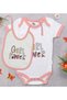 BK Kids "Girl Power" Design Pink Baby Bodysuit and Bib Gift Set-1, 12–18 months