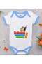 Bk Kids Don'T Mess with My Dad - Designer Blue Baby Bodysuit - 1, 12-18 Months.
