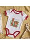 Bk Kids 1 Year Old, Designed Red Baby Bodysuit - 2, 0-3 Months. - 2