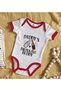 BK Kids "Daddy's Drinking Buddy" Design Red Baby Bodysuit-2, 0-3 Months - 2