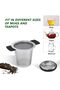 Tea Infuser Black Mesh Strainer with Handle for Cups - 3