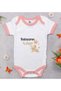 Bk Kids Baby Bodysuit with a Lion Design - Pink - 1, for Ages 3-6 Months.