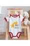 Bk Kids “Take Me to My Aunt” Design Red Baby Bodysuit and Bib Gift Set - 1, for Ages 12-18 Months. - 5