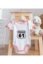 Bk Kids Trabzon-Designed Pink Baby Bodysuit and Bib Gift Set - 1, for 0-3 Months. - 5