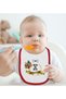 Bk Kids Circumcision-Themed Red Baby Bodysuit and Bib Gift Set - Size 4, 12-18 Months. - 3