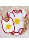 BK Kids Smile More Designer Red Baby Bodysuit and Bib Gift Set-1, 0–3 Months - 2