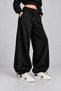 New Season Women's 3-Thread Curved Oversized Sweatpants with Cuffs