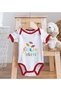 BK Kids Red Baby Bodysuit with Holiday Candy Design - 1 (0-3 Months) - 4