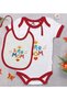 Bk Kids Super Mom Designed Red Baby Bodysuit and Bib Gift Set - 1, for Ages 12-18 Months.