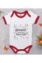 Bk Kids Red Baby Bodysuit with a Unique Design - 1, for Ages 0-3 Months.