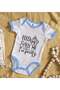 Bk Kids I'M Pretty Designed Blue Baby Bodysuit - 1, 3-6 Months. - 2