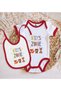 Bk Kids Kids Zone Designed Red Baby Bodysuit and Bib Gift Set - 1, for Ages 0-3 Months. - 2