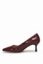 Elit Mst911R Women's Classic Heeled Shoes, Burgundy. - 3