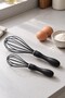 Silicone Whisk Set (2-Piece): Large and Small Whisk Tines for Eggs, Whipped Cream, and Sauces - 2