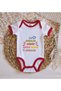 Bk Kids First Father's Day Design Red Baby Bodysuit - 1, 12-18 Months. - 3