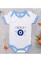 Bk Kids Mashallah Design Blue Baby Bodysuit - 1, 0-3 Months.