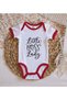 BK Kids Little Lady Red Baby Bodysuit-1, 0–3 Months - 3