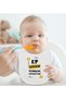 Bk Kids I Want an Ep Design White Baby Bodysuit and Bib Gift Set - 1, 12-18 Months. - 3