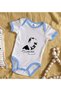 BK Kids Atatürk-Themed Blue Baby Bodysuit-26, 6–9 Months - 2