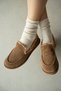 Niska Genuine Leather Plush Women's Shoes - Tan Suede - 6