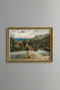 Village Road Scenery - Vintage Patterned Painting - Slim Model