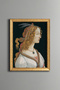 Portrait of a Lady - Vintage Patterned Painting - Slim Model