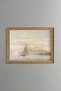 Sailing on the Coast - Vintage Patterned Painting - Slim Model