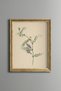Purple Floral Delicate Branch - Vintage Patterned Painting - Delicate Model
