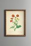 Red Flowers - Vintage Patterned Painting - Slim Model