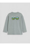 Peak New Season Green Printed Boys' T-Shirt - 2