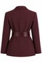 Mürdüm Belted Satin Jacket - 2Y9691 - 2