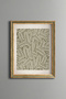 Classic Leaf Pattern - Vintage Patterned Painting - Slim Model
