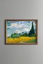 Selvili Wheat Field - Vintage Patterned Painting - Slim Model
