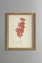 Red Flower Branch - Vintage Patterned Painting - Slim Model