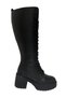 Stylish Boots with a Black Zippered Front and Comfortable Drawstring Closure. - 2