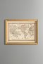 Mercator World Map - Vintage Patterned Painting - Slim Model