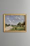 Village Scenery - Vintage Patterned Painting - Fine Model