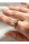Steel Ring Original Xuping Quality Zircon Stone Gold - 2