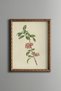 Pink Floral Branch - Vintage Patterned Painting - Slim Frame